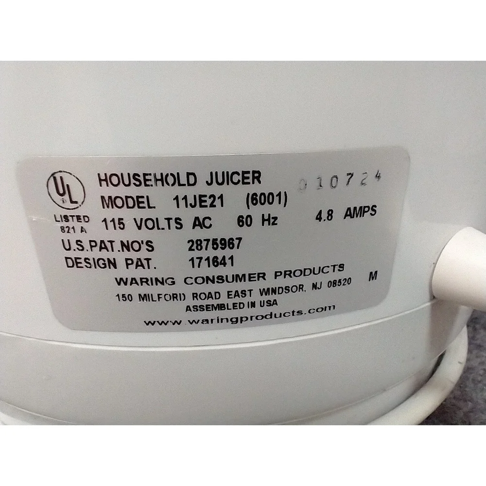 ACME Supreme Juicerator Household Juicer 11JE21 Chrome Waring Vintage WORKS